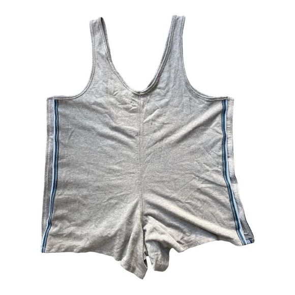 NWOT FP Movement Varsity Stripe Snap Fleece Romper L - Picture 5 of 9